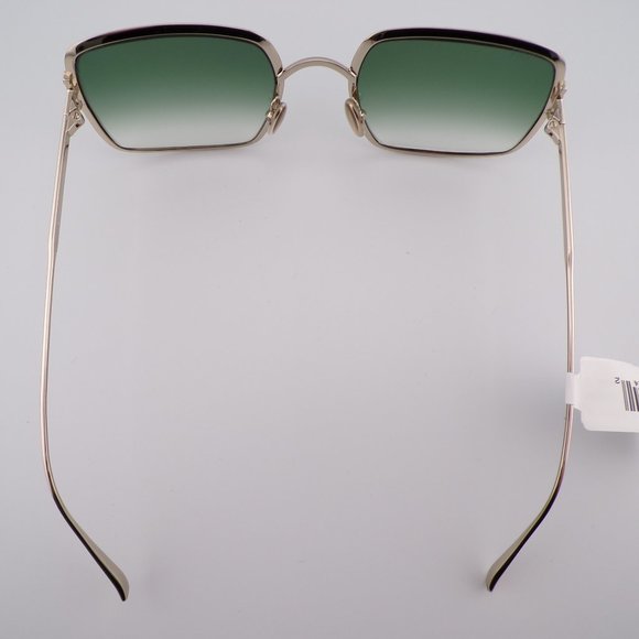 Tods Green Gradient Square Shades, Gold Large Lux Unique Statement TO327 55mm main image 14
